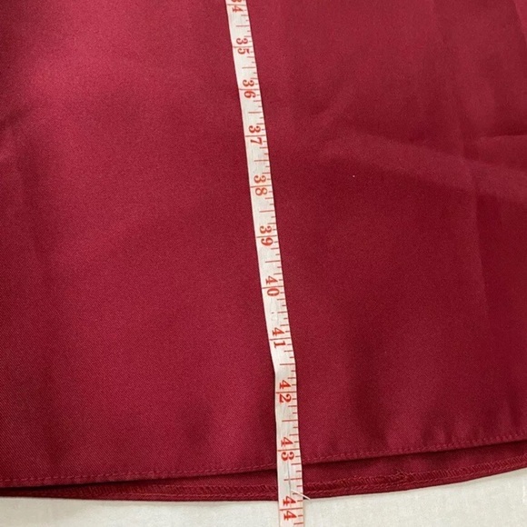 ALFRED SUNG Cocktail Dress Burgundy Satin Twill V Neck D777 $200 Sz 14 Pockets! - Picture 7 of 11